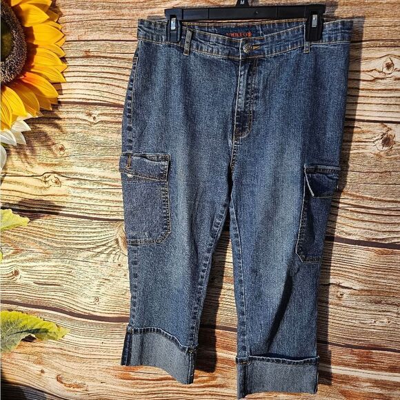 Royalty / Adolfo jean  women's 14W high rise pre-owned - Picture 1 of 7